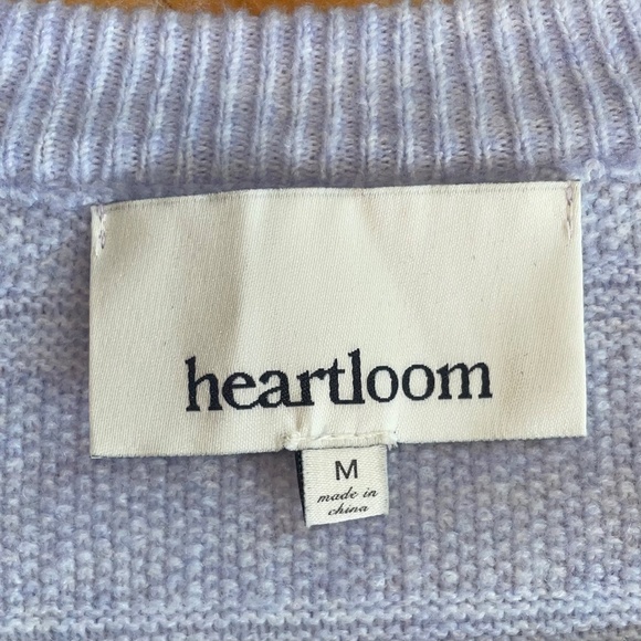 HEARTLOOM Anthropologie Malena V-Neck Wrap Sweater Side Bow Tie Coquette Ballet - Picture 4 of 9